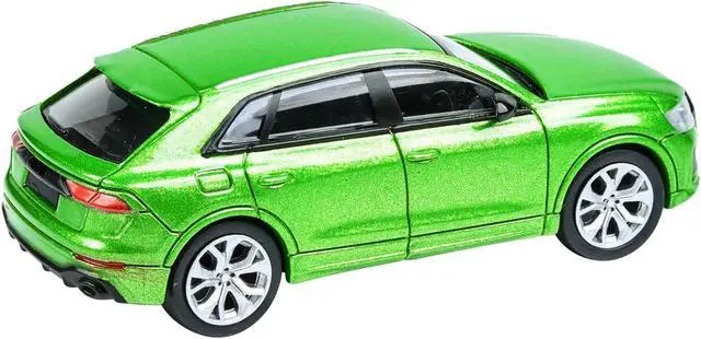 Alt view image 5 of 7 - Audi RS Q8 Java Green Metallic 1/64 Diecast Model Car by Paragon