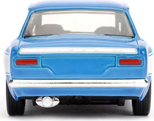 Alt view image 6 of 7 - Brian's Ford Escort Light Blue with White Stripes "Fast & Furious" Movie 1/32 Diecast Model Car by Jada