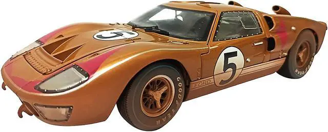Alt view image 2 of 4 - 1966 Ford GT-40 MK II #5 Gold After Race (Dirty Version) 1/18 Diecast Model Car by Shelby Collectibles