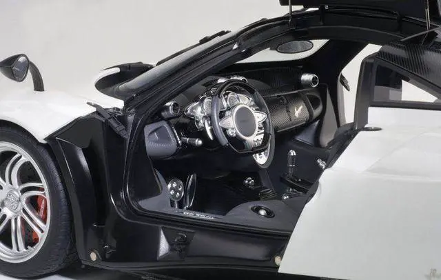 Alt view image 2 of 8 - Pagani Huayra White 1/12 Model Car by Autoart