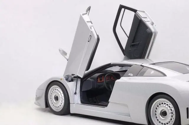 Alt view image 4 of 4 - Bugatti EB110 GT Silver 1/18 Diecast Car Model by Autoart