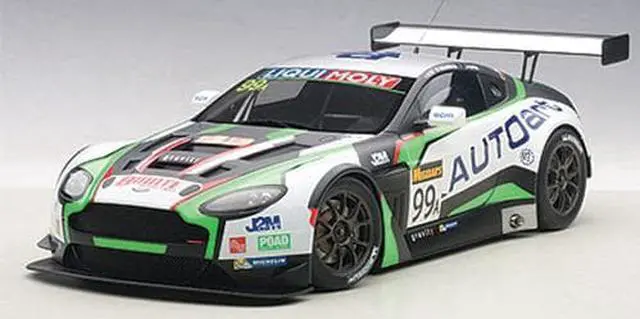 Main image of Aston Martin V12 Vantage Bathurst 12hour Endurance Race 2015 #99 JM. Merlin / J. Venter / F. Yu 1/18 Model by Autoart