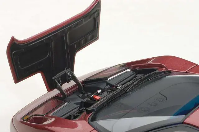 Alt view image 3 of 7 - Bugatti EB110 GT Dark Red 1/18 Diecast Car Model by Autoart