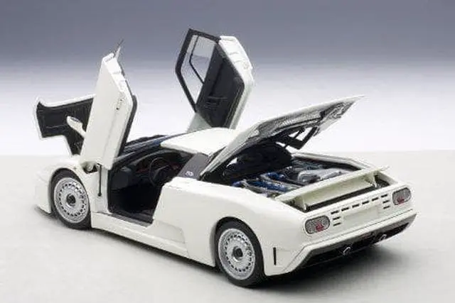 Alt view image 3 of 4 - Bugatti EB110 GT White 1/18 Diecast Model Car by Autoart