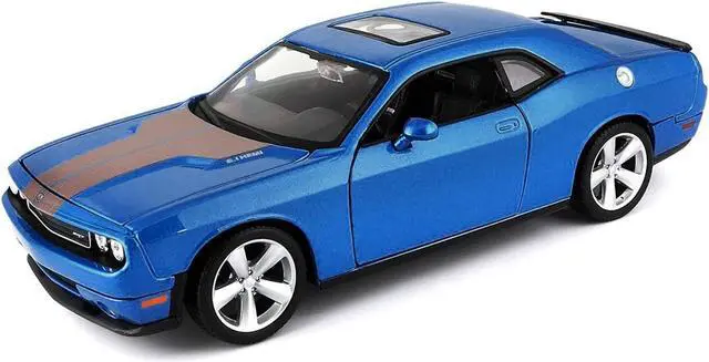 Alt view image 2 of 3 - 2008 Dodge Challenger SRT8 Blue Metallic 1/24 Diecast Model Car by Maisto