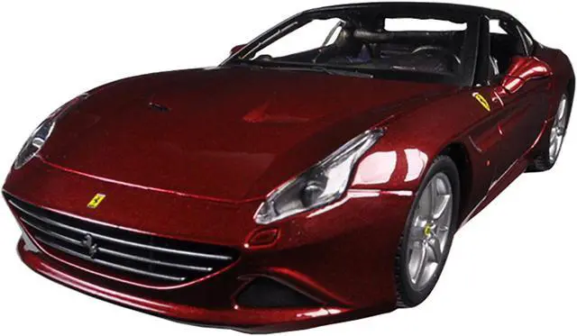 Alt view image 2 of 3 - Ferrari California T Burgundy Closed Top 1/24 Diecast Model Car by Bburago