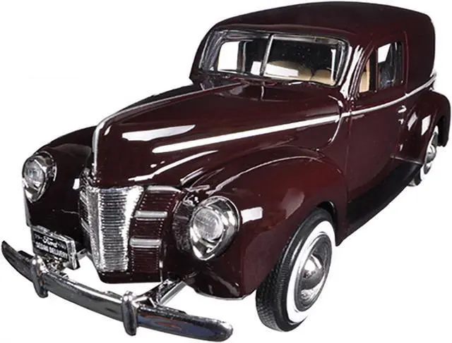 Alt view image 2 of 3 - 1940 Ford Sedan Delivery Brown 1/24 Diecast Model Car by Motormax