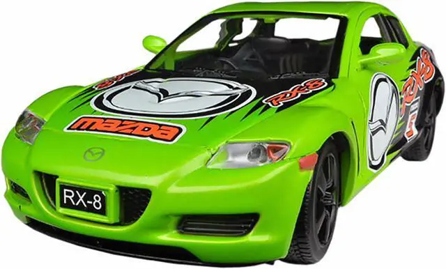Alt view image 2 of 3 - Mazda RX-8 #5 Green "GT Racing" Series 1/24 Diecast Model Car by Motormax