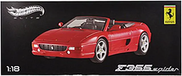 Alt view image 8 of 8 - Ferrari F355 Spider Convertible Red Elite Edition 1/18 Diecast Car Model by Hot Wheels