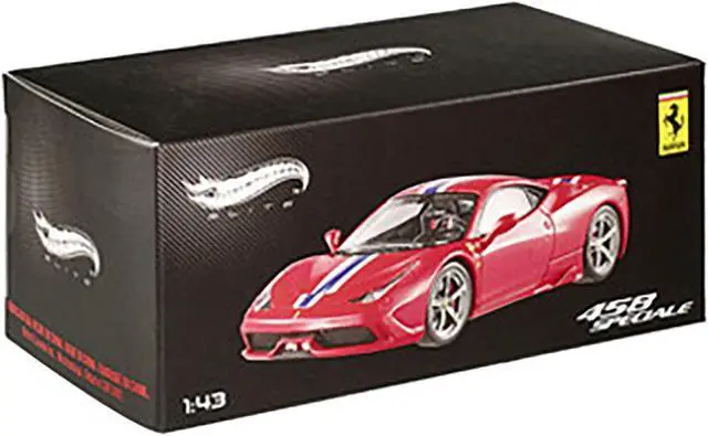 Alt view image 10 of 11 - Ferrari 458 Italia Speciale Elite Edition 1:43 Diecast Car Model by Hotwheels