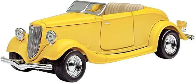 Alt view image 2 of 3 - 1934 Ford Coupe Yellow 1/24 Diecast Car Model by Motormax