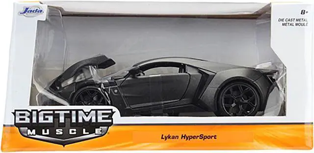 Alt view image 3 of 3 - Lykan Hypersport Primer Gray 1/24 Diecast Model Car by Jada