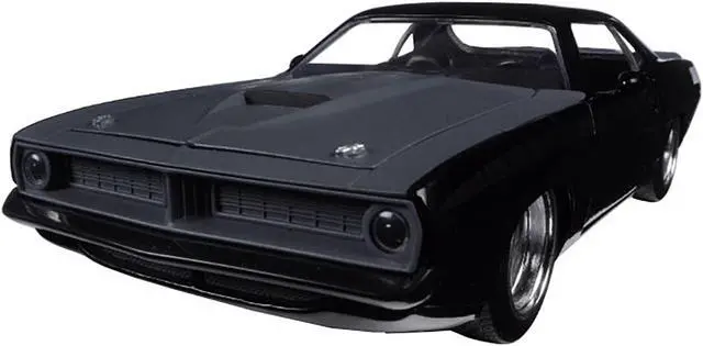 Alt view image 2 of 3 - Letty's Plymouth Barracuda Matt Black Fast & Furious 7" Movie 1/24 Diecast Model Car by Jada"