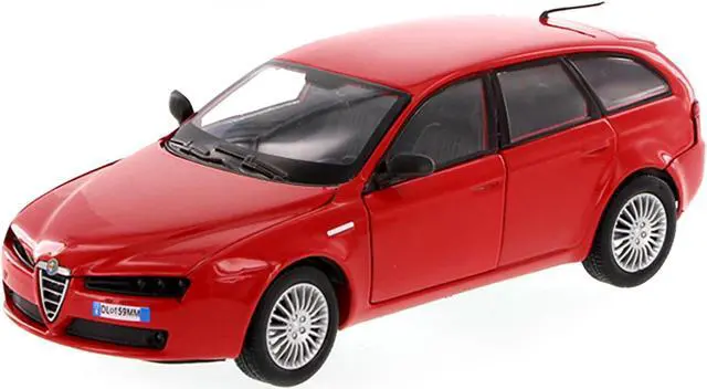 Alt view image 2 of 3 - Alfa Romeo 159 SW Red 1/24 Diecast Car Model by Motormax