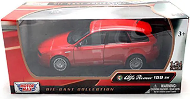Alt view image 3 of 3 - Alfa Romeo 159 SW Red 1/24 Diecast Car Model by Motormax