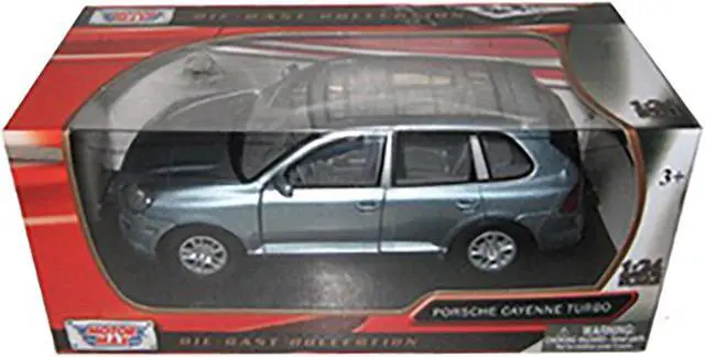 Alt view image 3 of 3 - Porsche Cayenne Turbo Grey 1/24 Diecast Car Model by Motormax