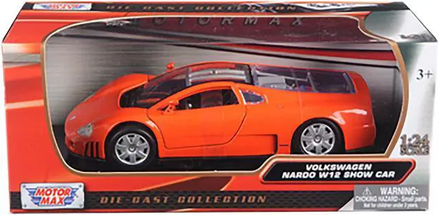 Alt view image 3 of 3 - Volkswagen Nardo W12 Orange 1/24 Diecast Car Model by Motormax