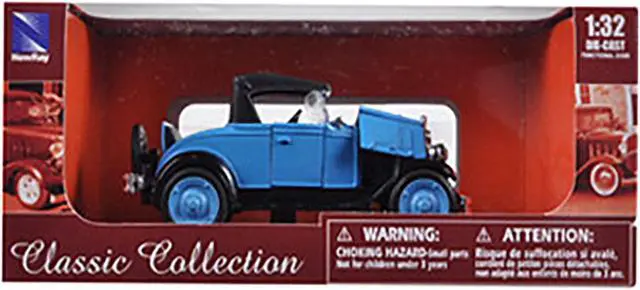 Alt view image 3 of 3 - 1928 Chevrolet Roadster Blue 1/32 Diecast Model Car by New Ray