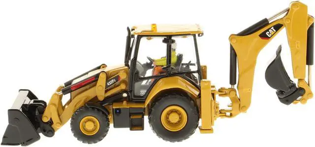 Alt view image 3 of 3 - CAT Caterpillar 432F2 Backhoe Loader with Operator "High Line Series" 1/50 Diecast Model  by Diecast Masters