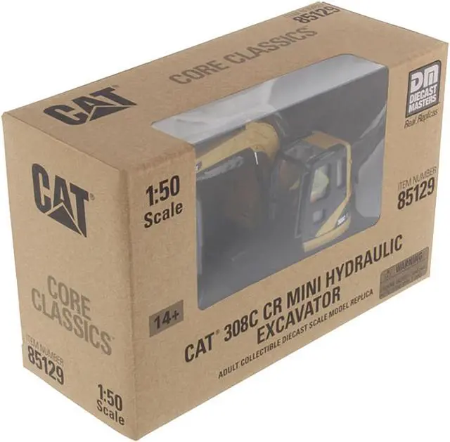 Alt view image 4 of 4 - CAT Caterpillar 308C CR Excavator with Operator "Core Classics Series" 1/50 Diecast Model by Diecast Masters