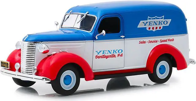 Alt view image 6 of 7 - 1939 Chevrolet Panel Truck "Yenko Sales and Service" "Running on Empty" Series 3 1/24 Diecast Model Car by Greenlight