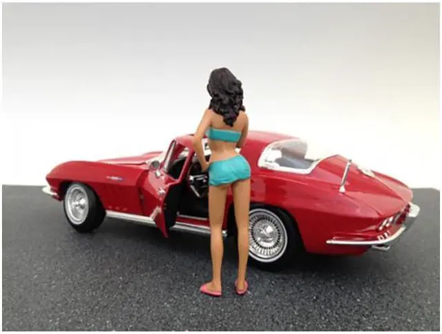 Alt view image 6 of 6 - Car Wash Girl Dorothy Figurine for 1/18 Scale Models by American Diorama