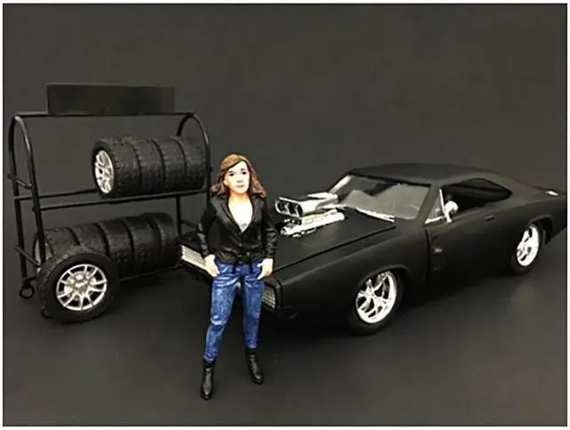 Alt view image 4 of 9 - The Street Racing Crew 4 Piece Figure Set For 1:18 Scale Models by American Diorama