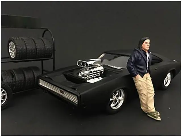 Alt view image 5 of 9 - The Street Racing Crew 4 Piece Figure Set For 1:18 Scale Models by American Diorama