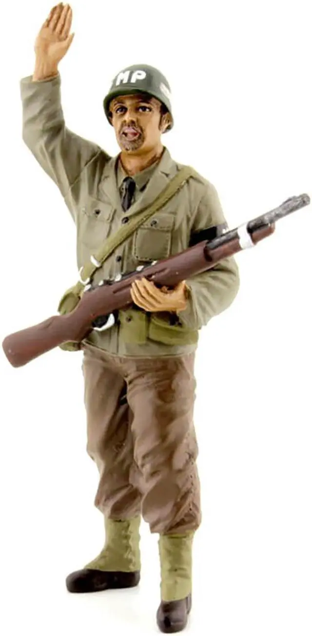 Alt view image 4 of 6 - WWII Military Police Figure I For 1:18 Scale Models by American Diorama