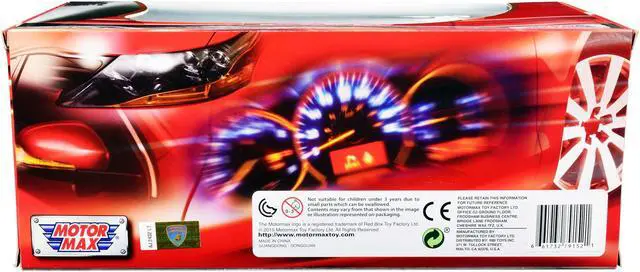 Alt view image 2 of 3 - Lamborghini LP 560-4 Black 1/18 Diecast Car Model by Motormax