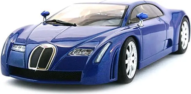 Bugatti Chiron EB 18.3 Blue 1/43 Diecast Car Model Autoart