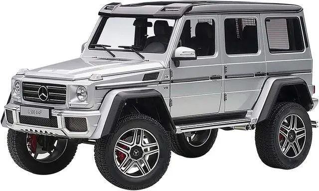 Main image of Mercedes Benz G500 4X4 2 Silver 1/18 Model Car by Autoart