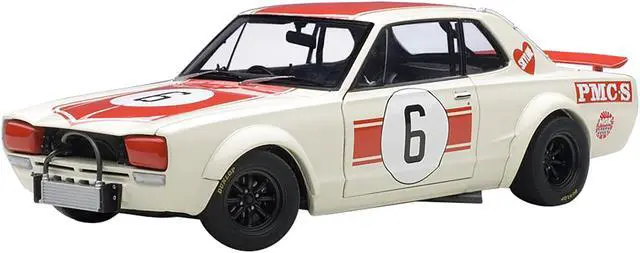 Main image of Nissan Skyline GT-R (KPGC10) Racing 1971 Kunimitsu Takahashi #6 Japan GP Winner 1/18 Diecast Model Car by Autoart