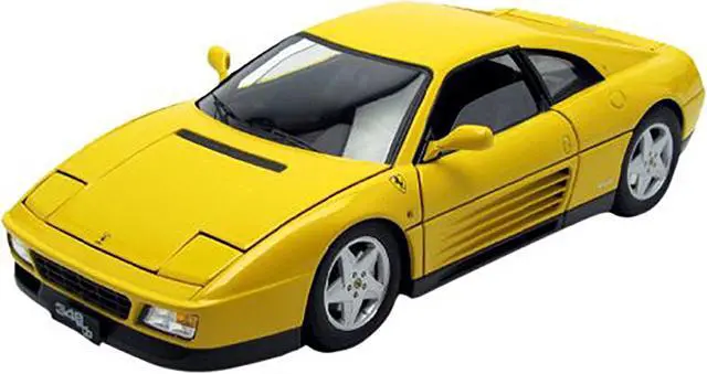 Alt view image 3 of 5 - 1989 Ferrari 348 TB Yellow Elite Edition 1/18 Diecast Car Model by Hotwheels