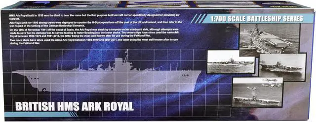 Alt view image 4 of 5 - 1: 700 Scale HMS Ark Royal Aircraft Carrier