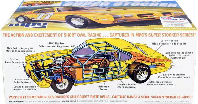 Alt view image 4 of 6 - Skill 2 Model Kit 1970 Pontiac GTO Super Stocker 1/25 Scale Model by MPC