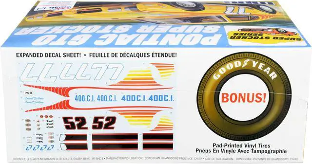 Alt view image 5 of 6 - Skill 2 Model Kit 1970 Pontiac GTO Super Stocker 1/25 Scale Model by MPC