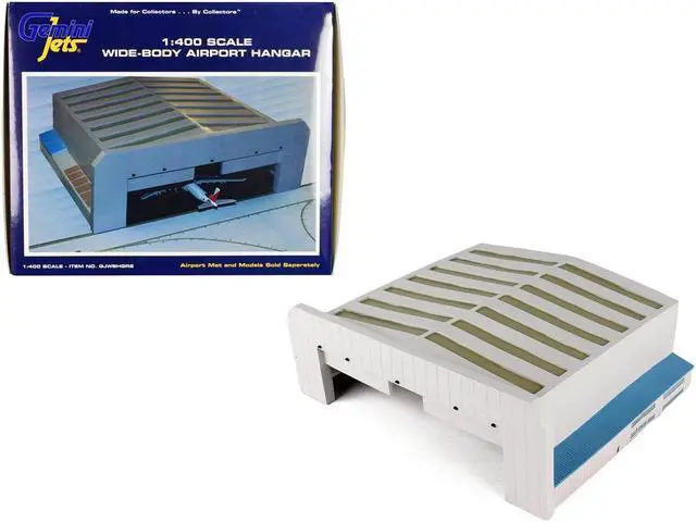 Alt view image 2 of 9 - Gemini Jets Wide-Body Airport Hangar 1:400 Scale Playset