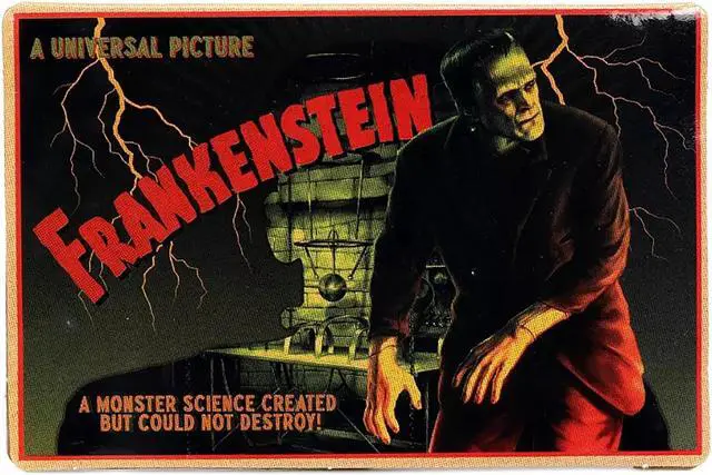 Alt view image 6 of 7 - 1957 Chevrolet Suburban Gray and Black with Graphics and Frankenstein Diecast Figurine "Universal Monsters" "Hollywood Rides" Series 1/24 Diecast Model Car by Jada