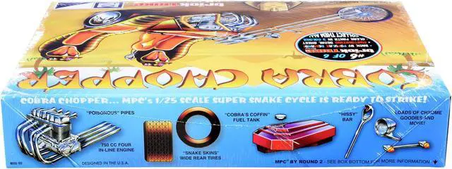 Alt view image 5 of 6 - Skill 2 Model Kit Cobra Chopper "Trick Trikes" Series 1/25 Scale Model by MPC