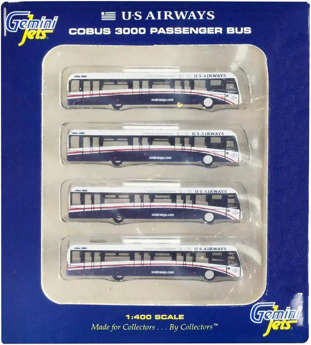 Alt view image 6 of 10 - geminiJets US Airways cOBUS 3000 (4 Units per Box) Diecast Model (1:400 Scale)