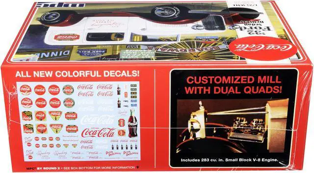 Alt view image 7 of 8 - Skill 3 Model Kit 1932 Ford Sedan Delivery \Coca-Cola\ 1/25 Scale Model by MPC"""