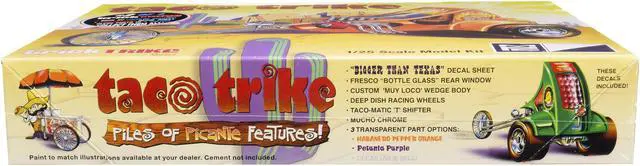 Alt view image 6 of 8 - MPC 893 1/25 Taco Trike Trick Trikes Series