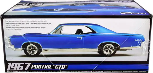 Alt view image 4 of 6 - Skill 2 Model Kit 1967 Pontiac GTO 1/25 Scale Model by MPC