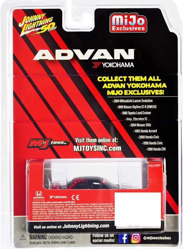 Alt view image 3 of 5 - 2004 Nissan 350Z ADVAN Yokohama "Johnny Lightning 50th Anniversary" Limited Edition to 3600 pieces Worldwide 1/64 Diecast Model Car by Johnny Lightning