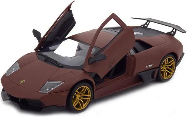 Alt view image 6 of 7 - Motormax 79503BR Lamborghini Murcielago Lp 670-4 Sv Matte Brown 1-24 Diecast Model Car