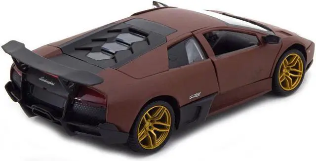 Alt view image 7 of 7 - Motormax 79503BR Lamborghini Murcielago Lp 670-4 Sv Matte Brown 1-24 Diecast Model Car