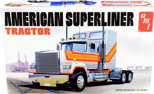Alt view image 3 of 5 - Skill 3 Model Kit American Superliner Semi Tractor 1/24 Scale Model by AMT