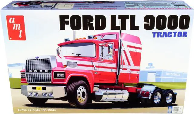 Alt view image 3 of 5 - Skill 3 Model Kit Ford LTL 9000 Semi Tractor 1/24 Scale Model by AMT