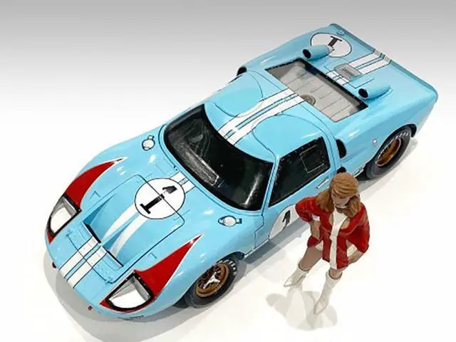 Alt view image 3 of 4 - "Race Day 2" Figurine VI for 1/24 Scale Models by American Diorama